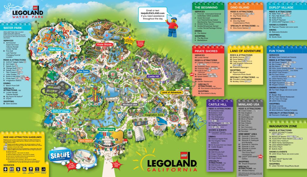 Map of Legoland California