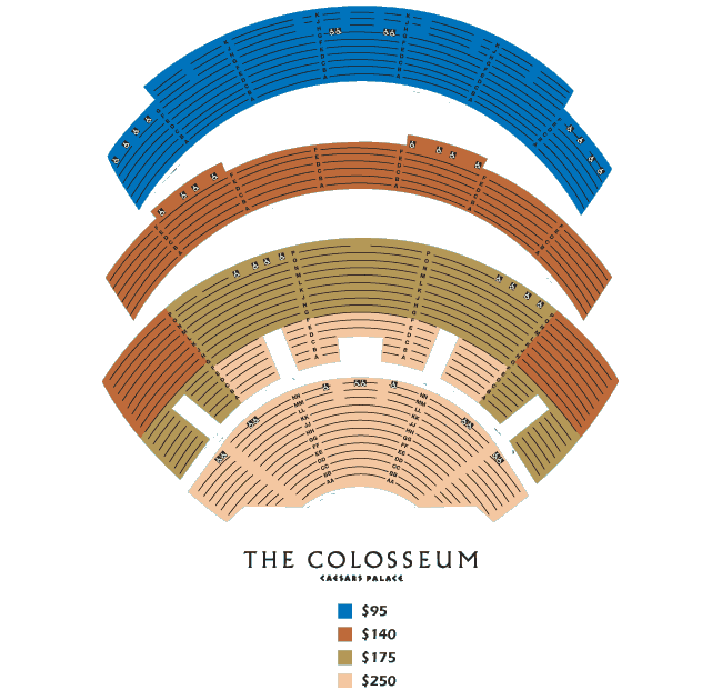 Caesars Palace Seating