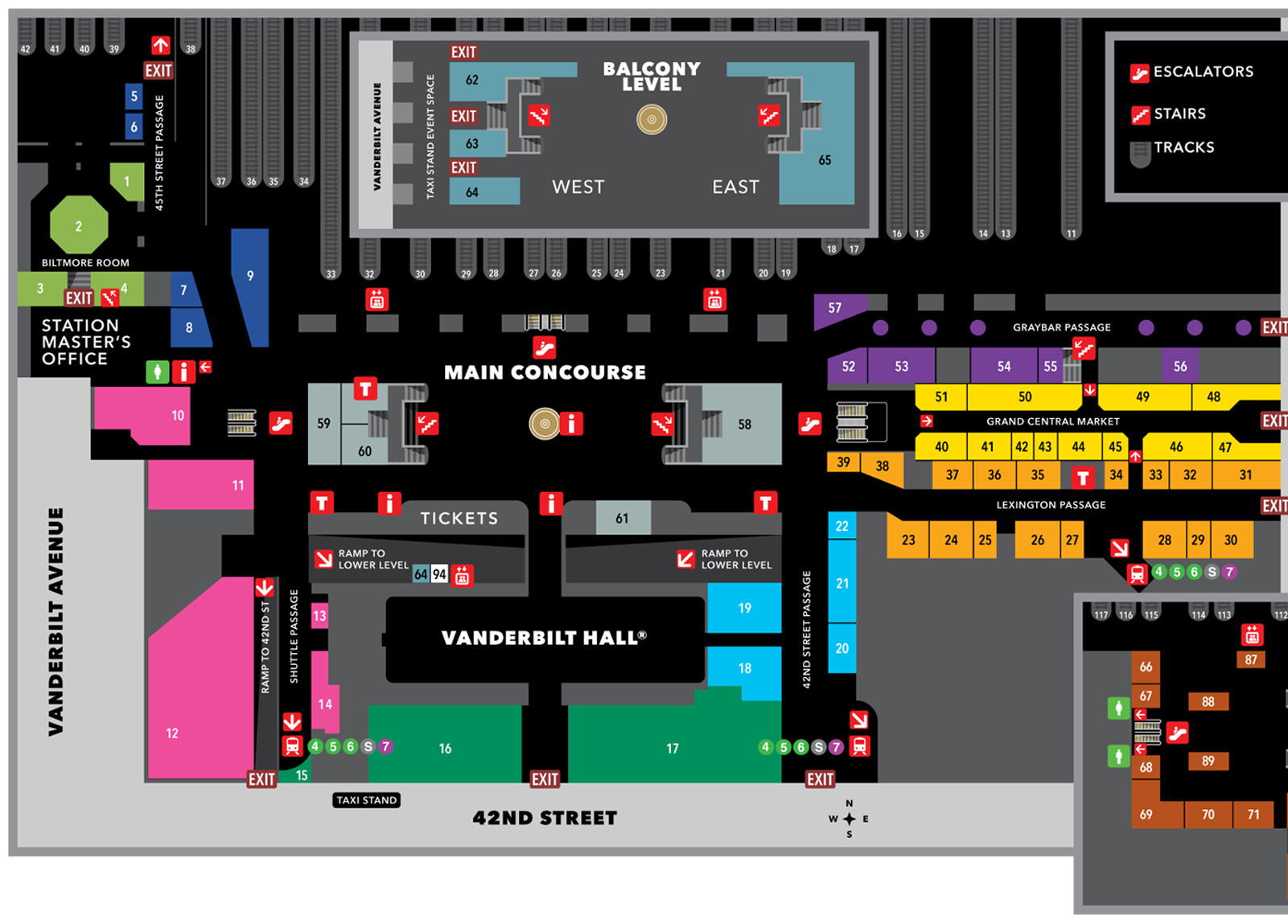 Grand Central Station Map Destination360 Travel Guides