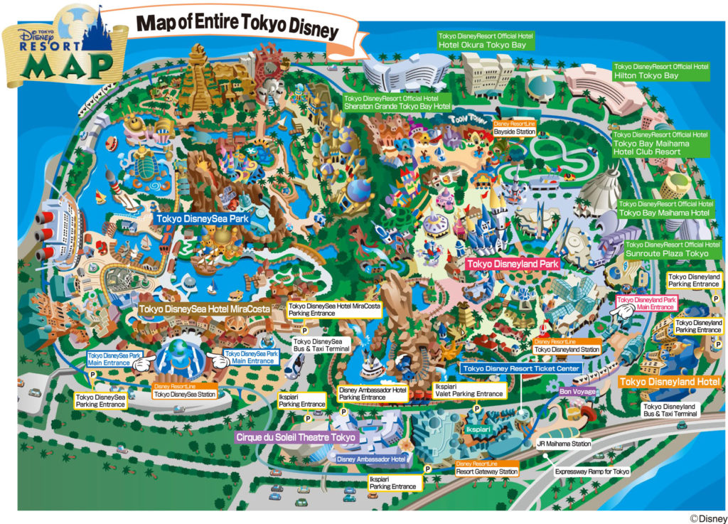 Tokyo Disneyland Map