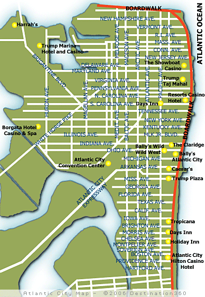 Atlantic City Map