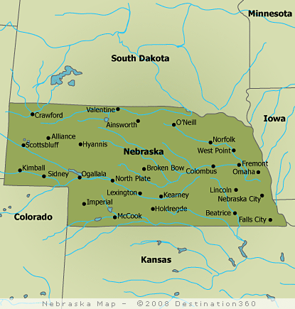 Nebraska Map