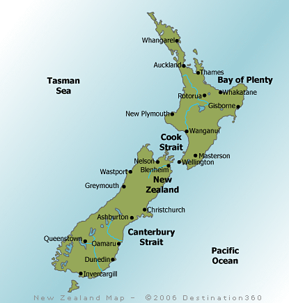 New Zealand Map