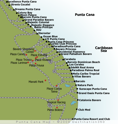 Punta Cana Map