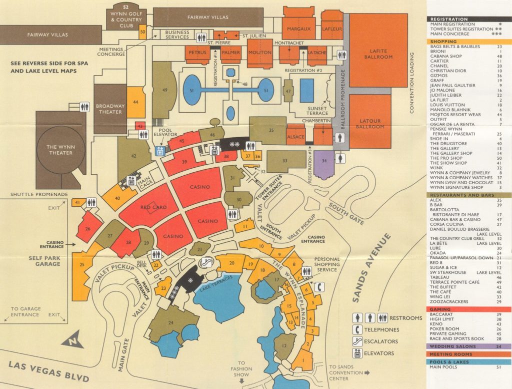 Wynn Casino Map