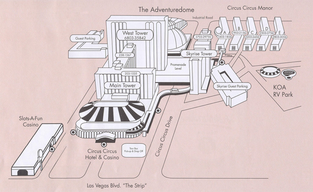 Circus Circus Las Vegas Map