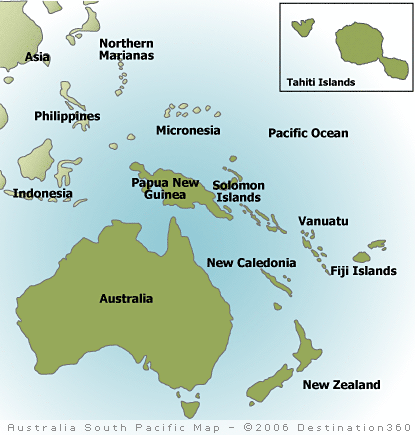 South Pacific Map