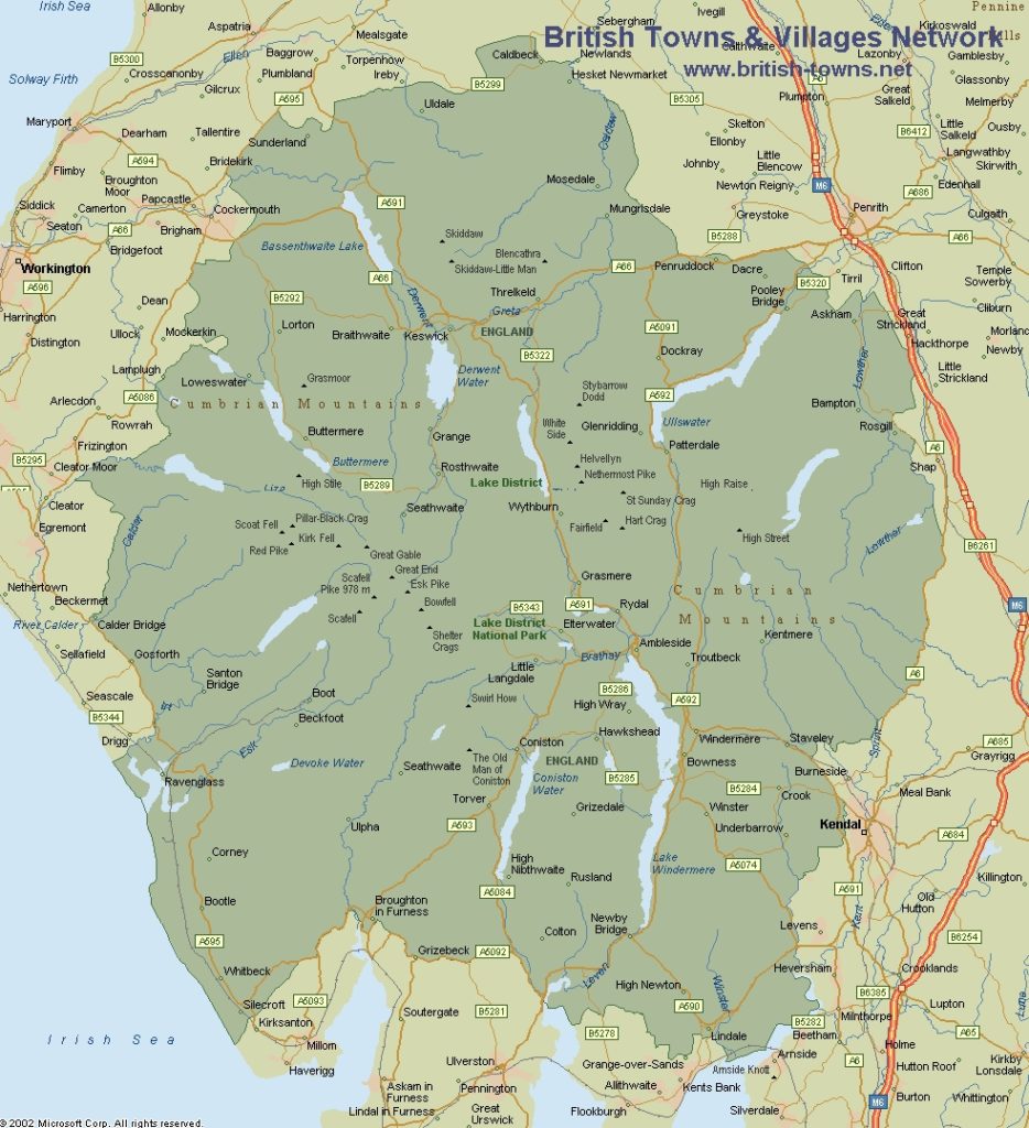 Lake District Map