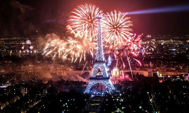 Paris New Years Eve Fireworks